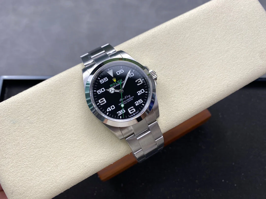 Rolex Air King 40mm Silver Black