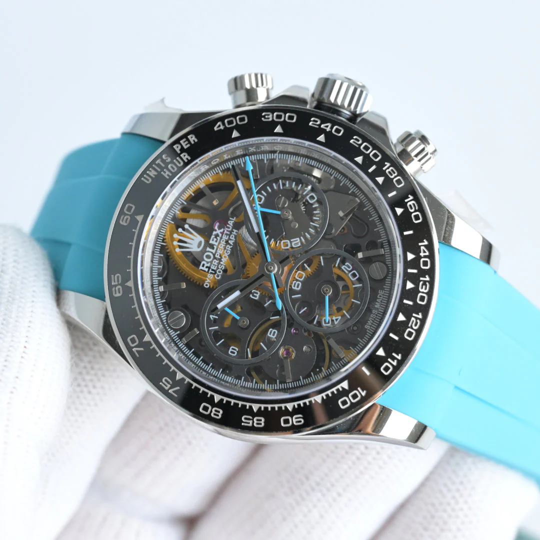 Rolex Skeleton Daytona 40mm Black Blue