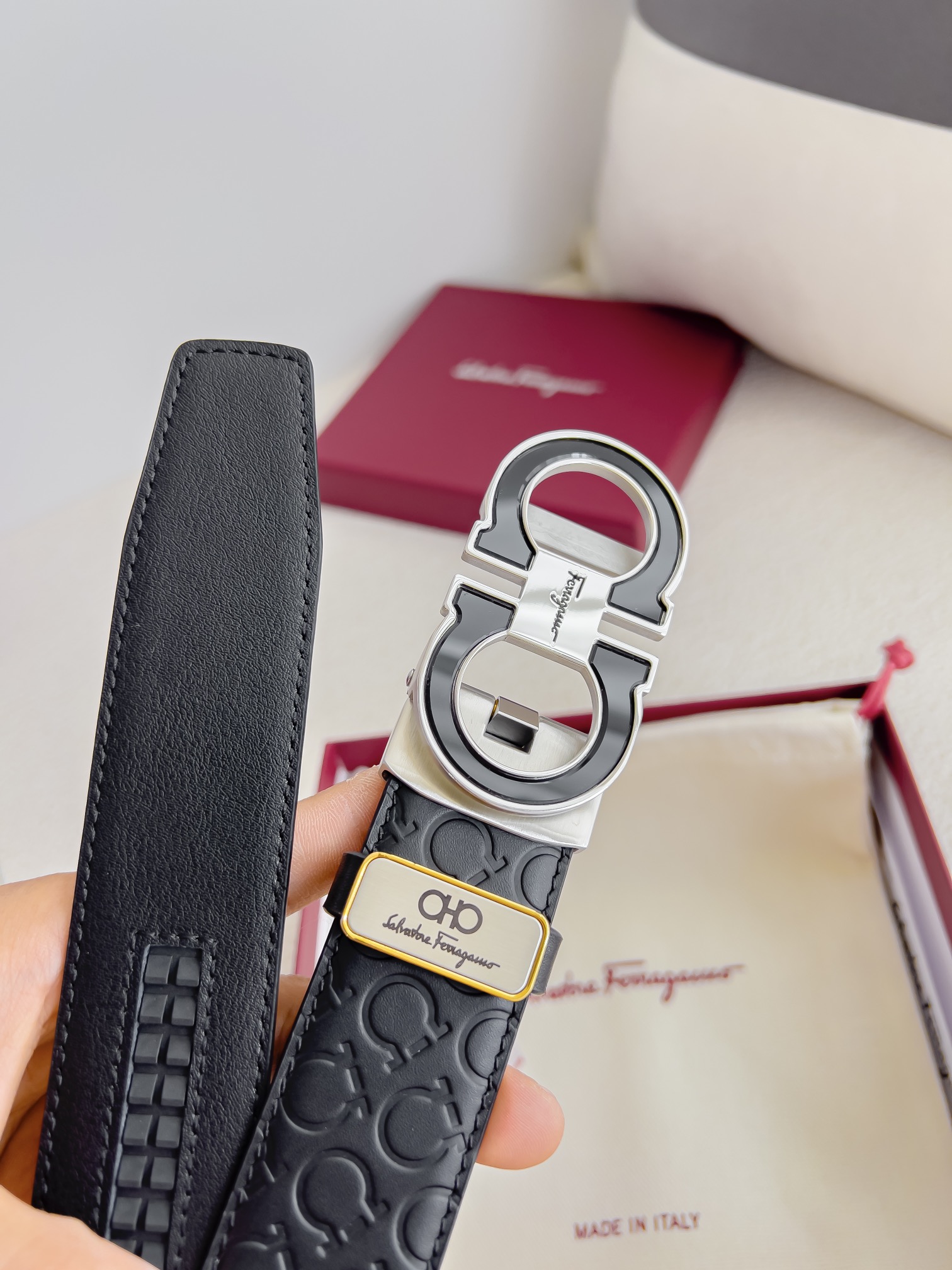 Ferragamo Men Belt Width 3.5cm