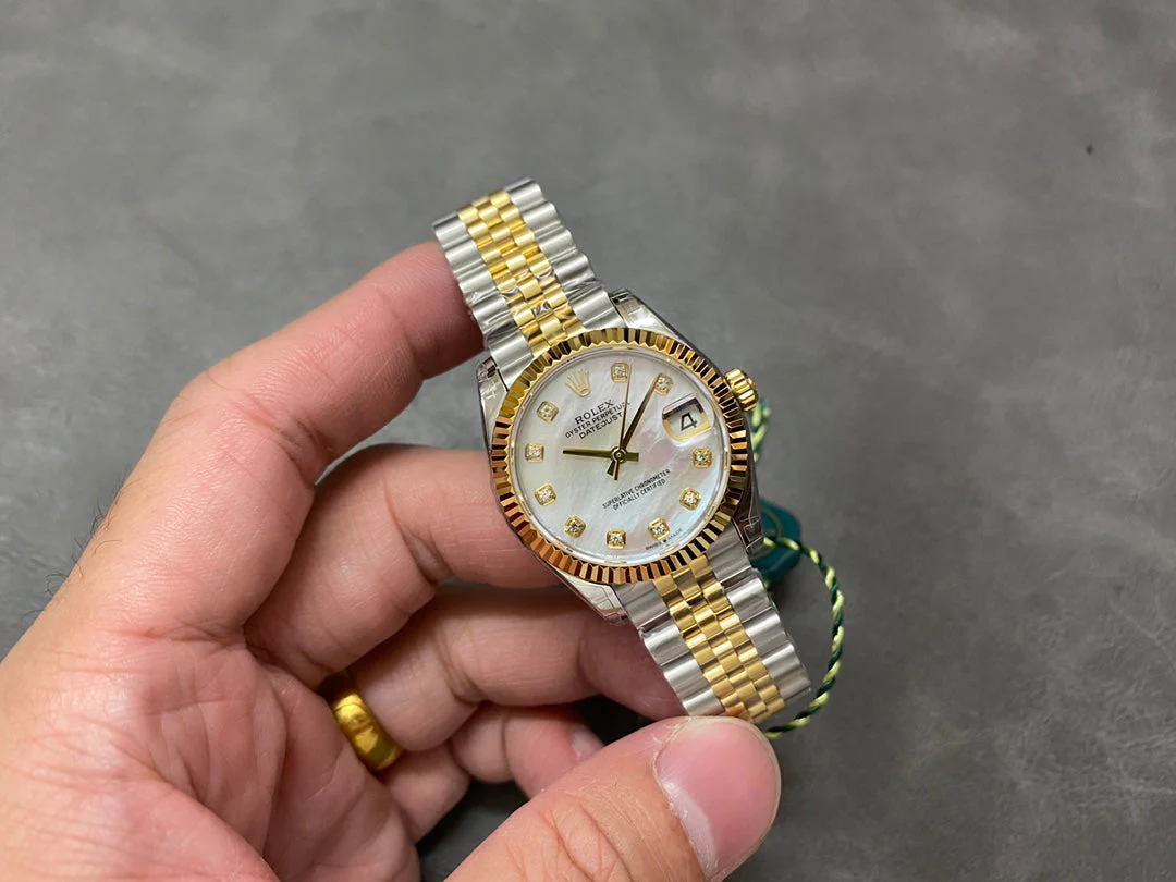 DATEJUST 31MM GOLD STEEL MOP DIAL