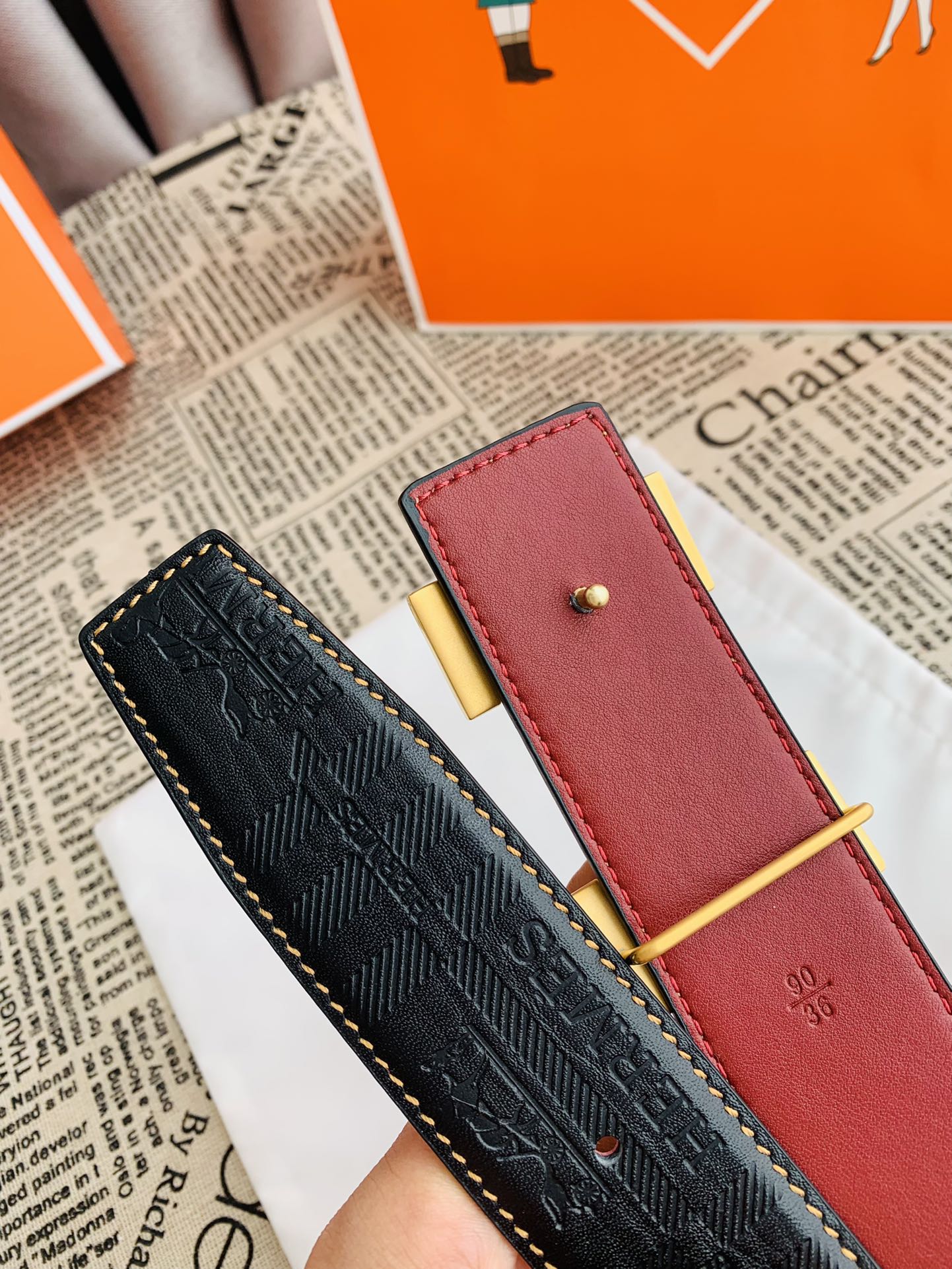 Hermes Men Belt Width 3.8cm