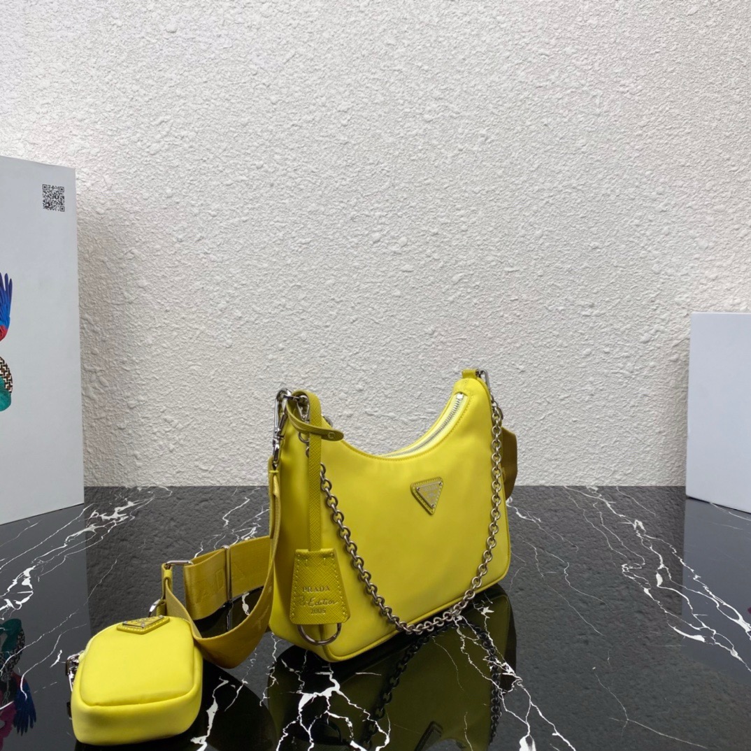 Prada 1BH204 Redition 2005 Women Bags Canvas 22*12*6cm