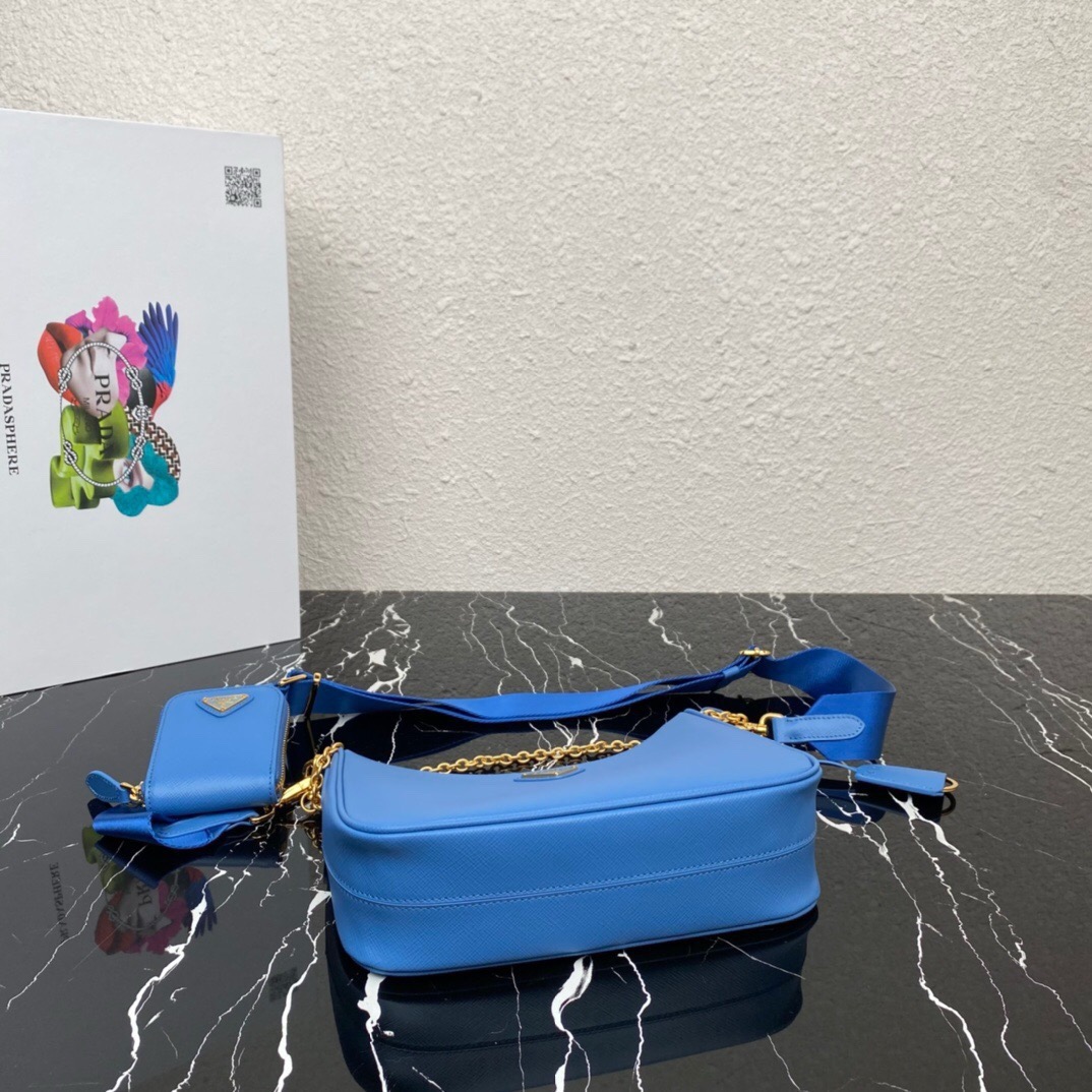 Prada 1BH204 Redition 2005 Women Bags Leather 22*18*6cm