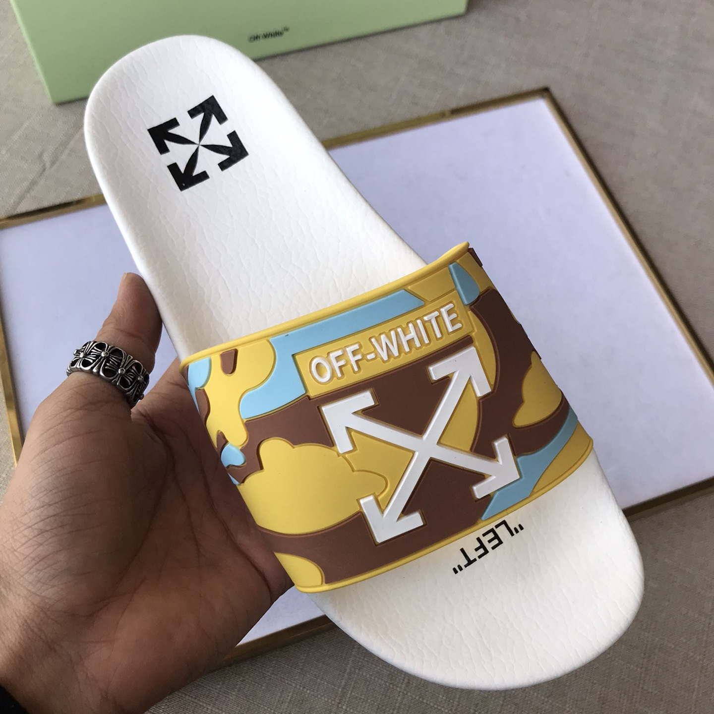 OFF White Mens Women Sandals Gr. 36-46