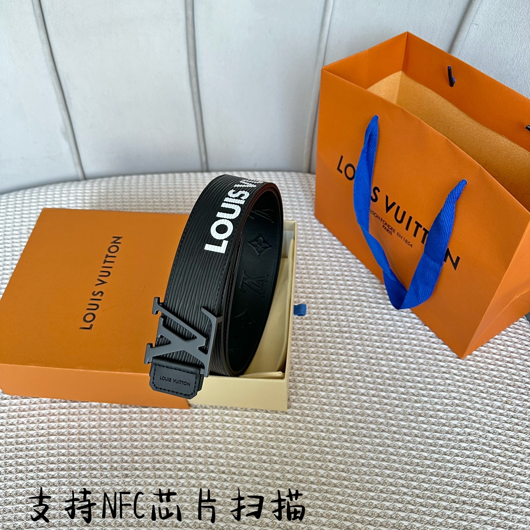 Louis Vuitton Men Belt Width 4cm