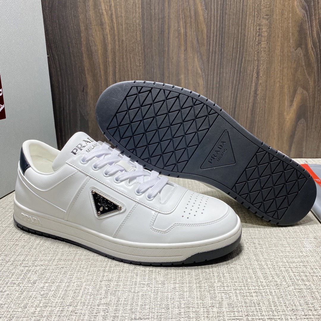 Prada Downtown Leather Sneaker Size 36-45   10-Color