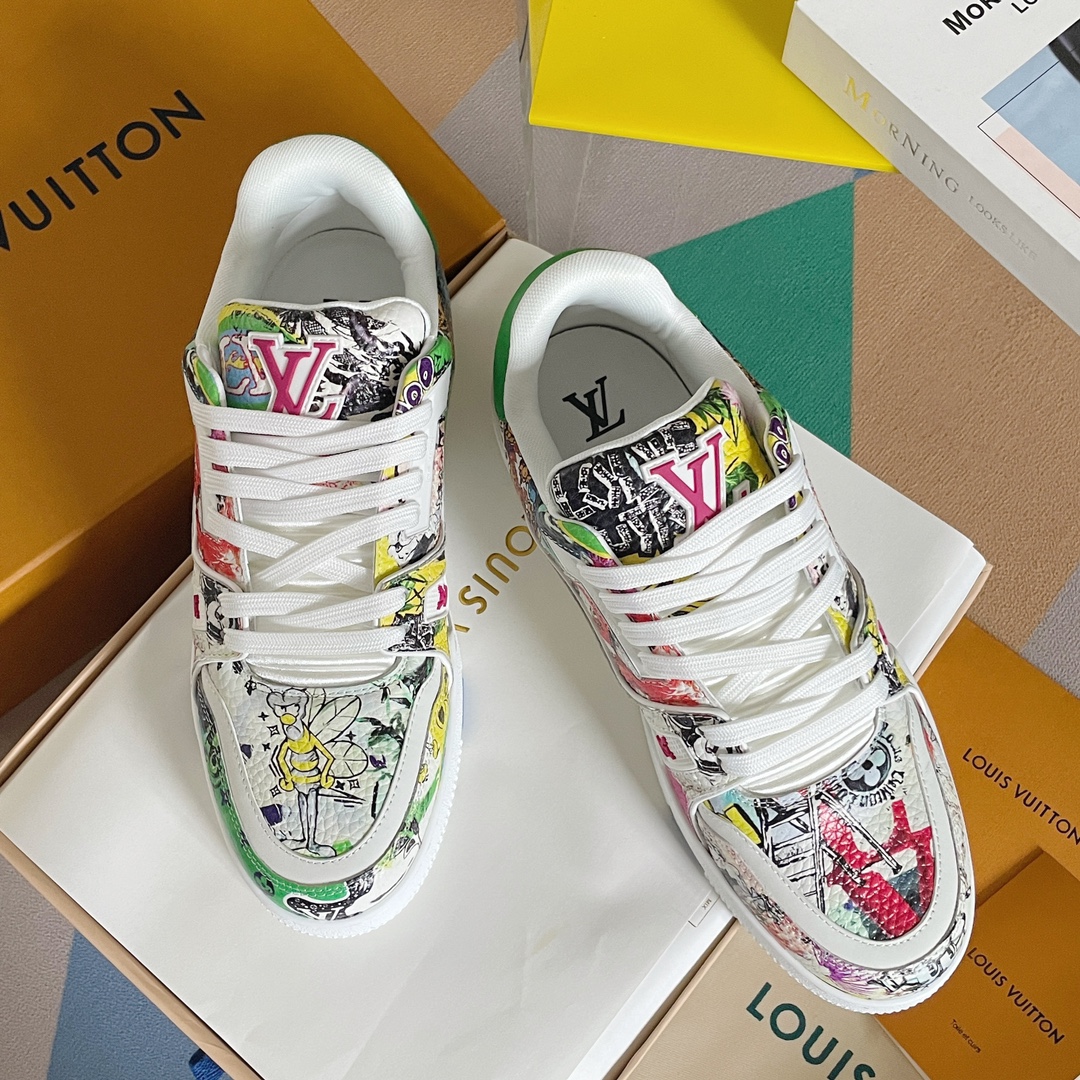 Louis Vuitton 2024New LV Trainer Sneaker Size 36-46