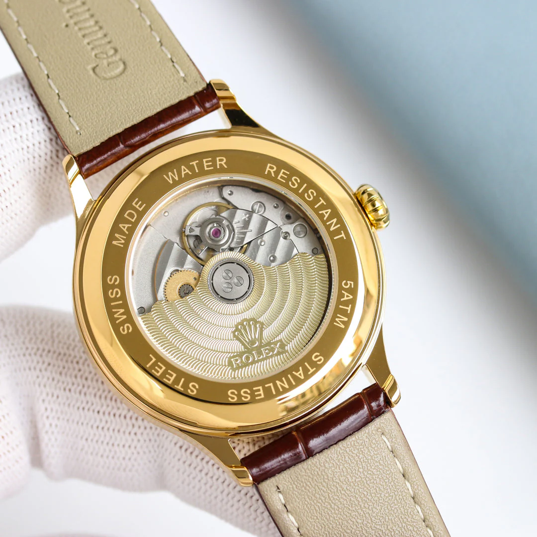 Rolex Datejust 40mm Gold Leather