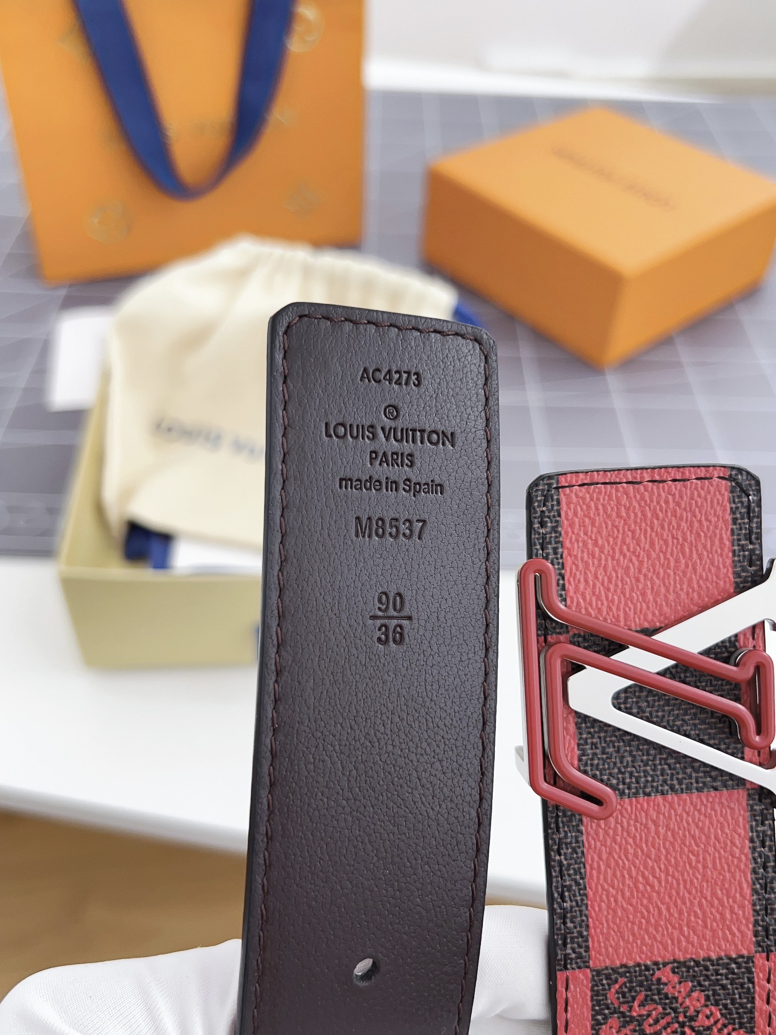 Louis Vuitton Men Belt Width 4cm