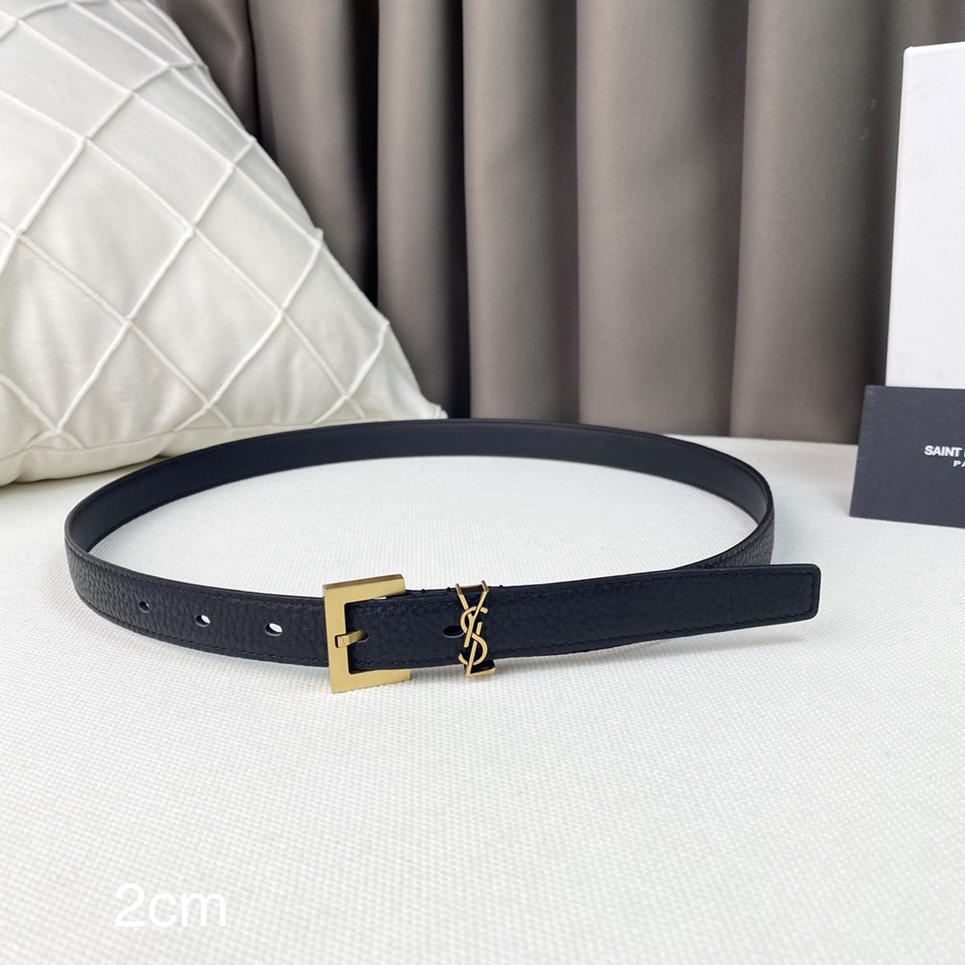 YSL Women Belt Width 2cm