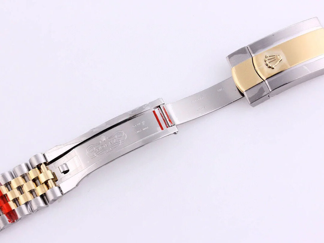 DATEJUST 41 TWO-TONE YELLOW DIAL DIAMOND NUMERALS