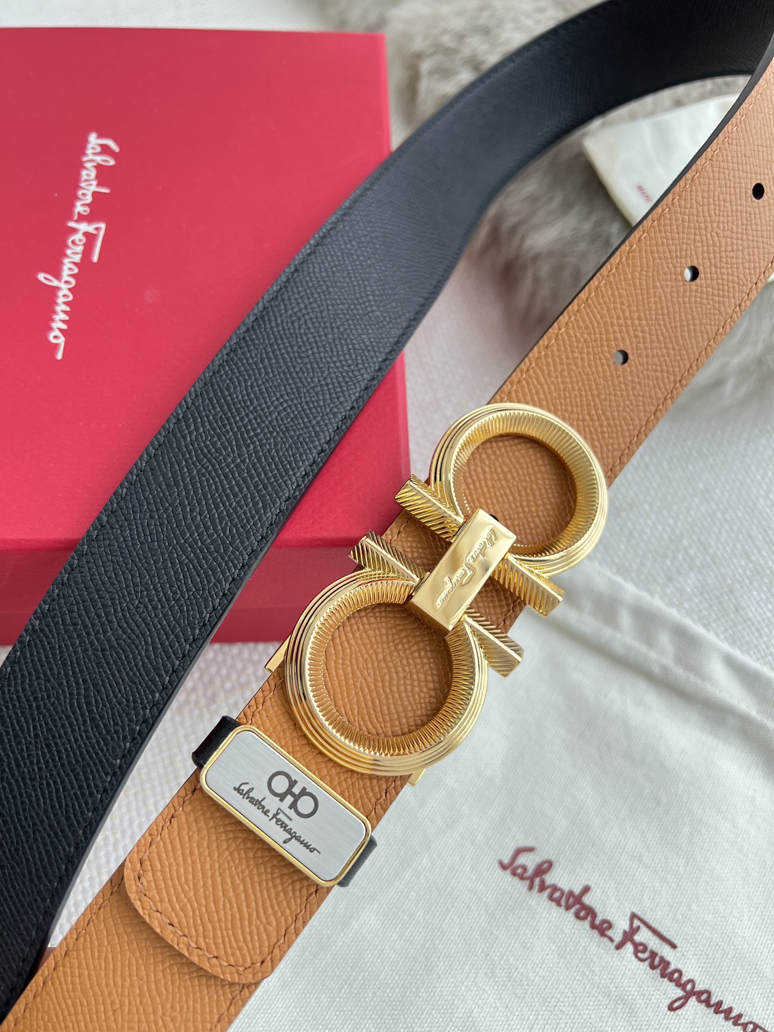 Ferragamo Men Belt Width 3.5cm