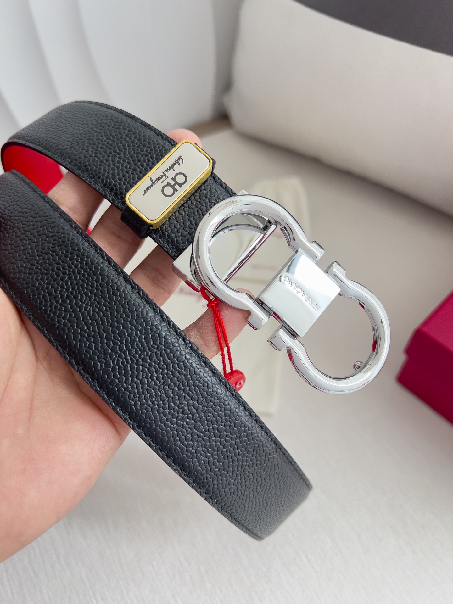 Ferragamo Men Belt Width 3.5cm