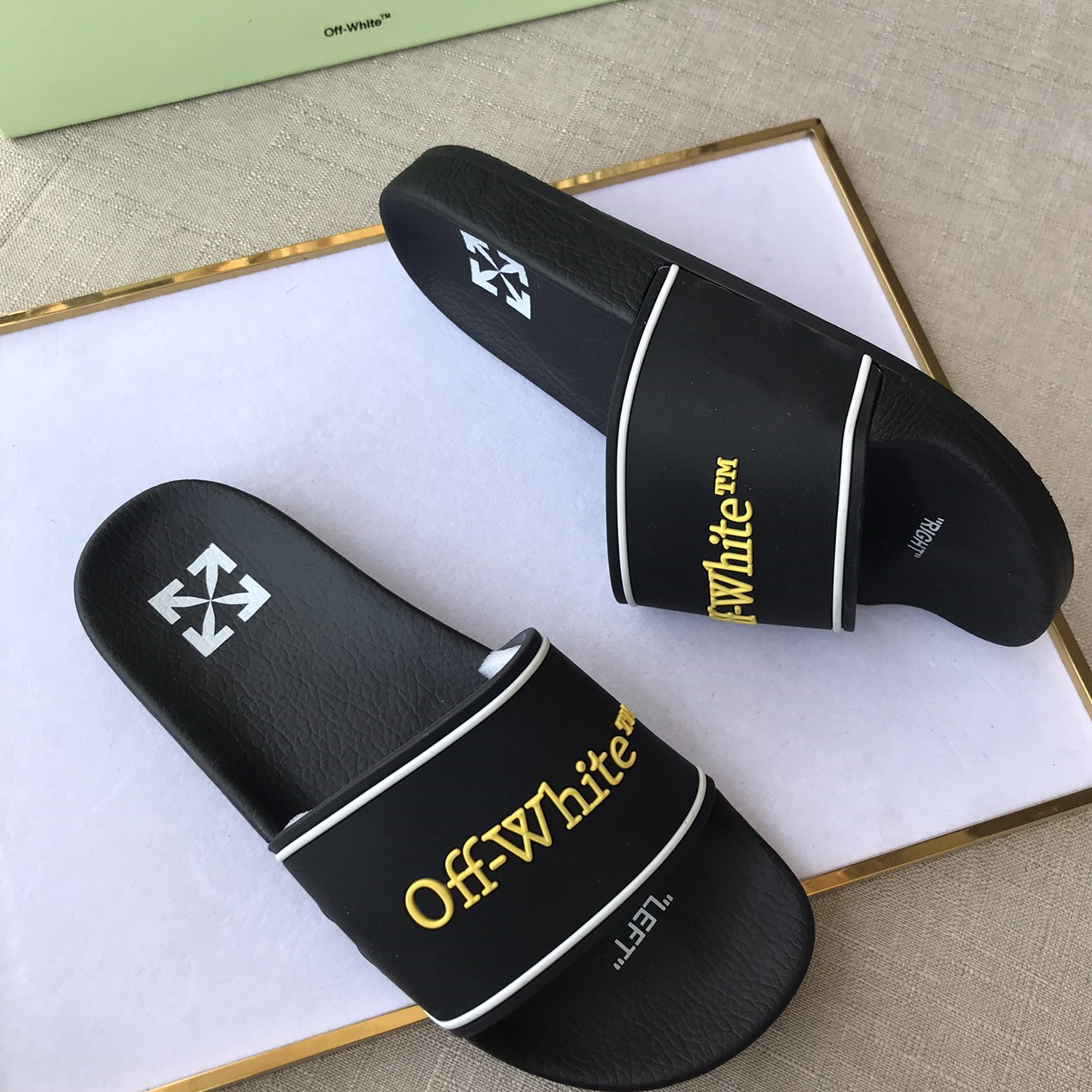 OFF White Mens Women Sandals Gr. 36-46