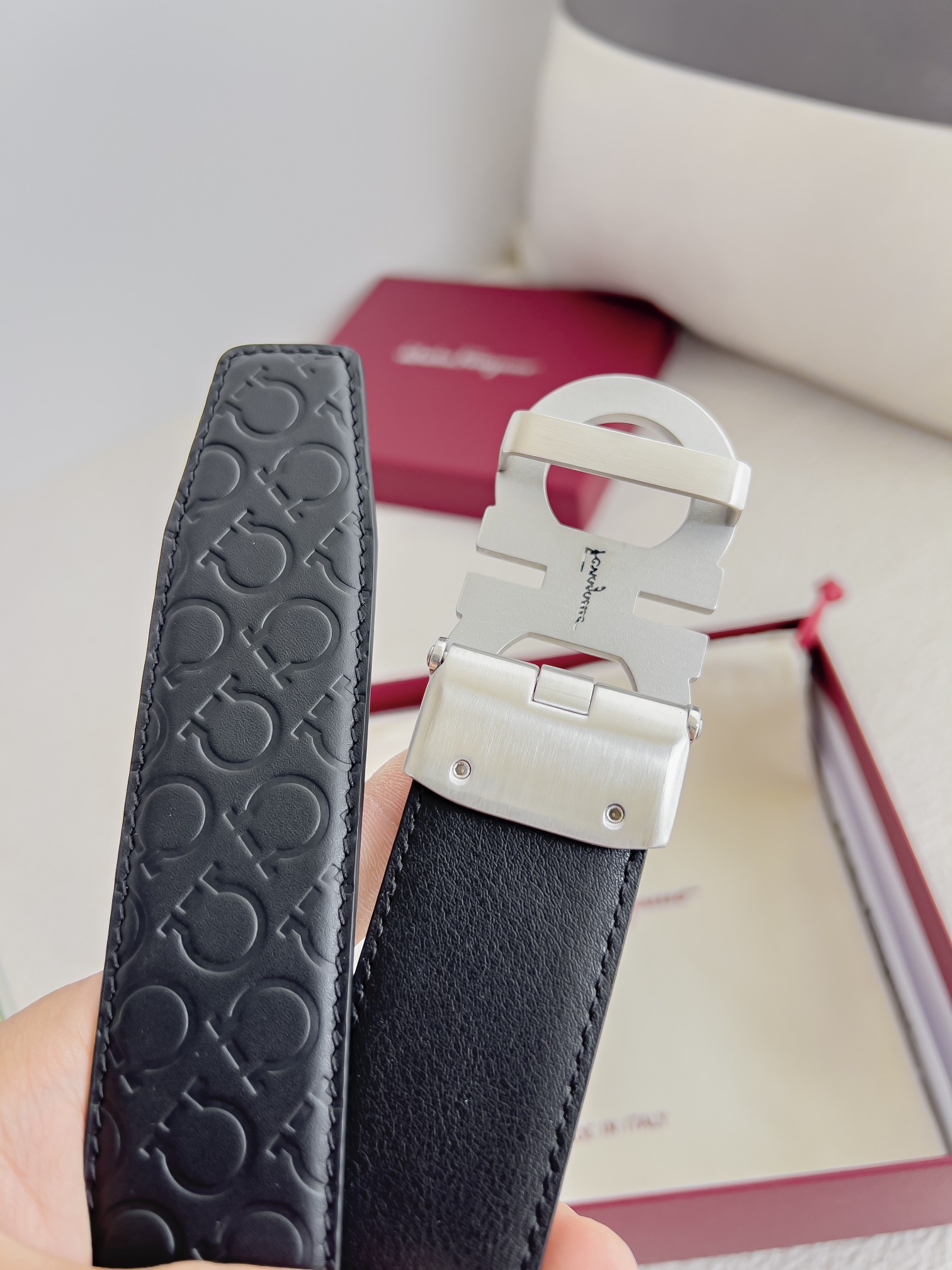 Ferragamo Men Belt Width 3.5cm