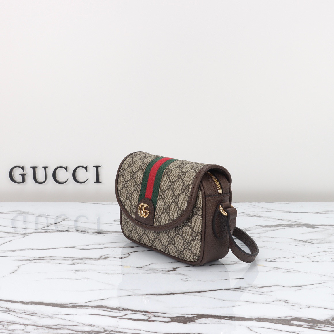 Gucci Ophidia GG Shoulder Bags 13*22*4cm