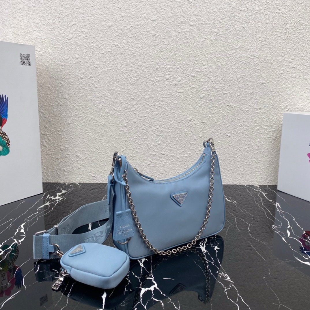 Prada 1BH204 Redition 2005 Women Bags Canvas 22*12*6cm