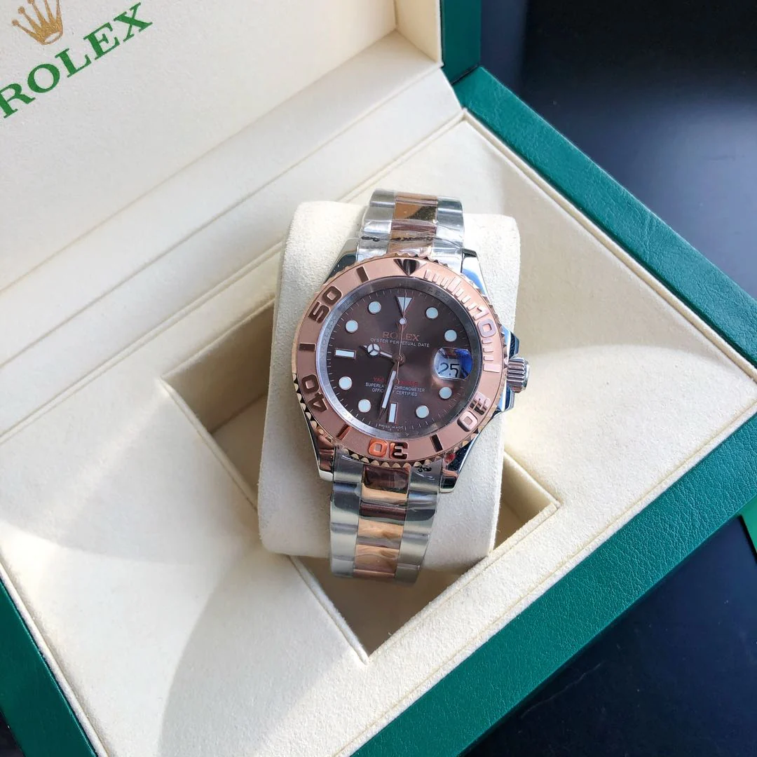 YACHT-MASTE EVEROSE GOLD BROWN DIAL