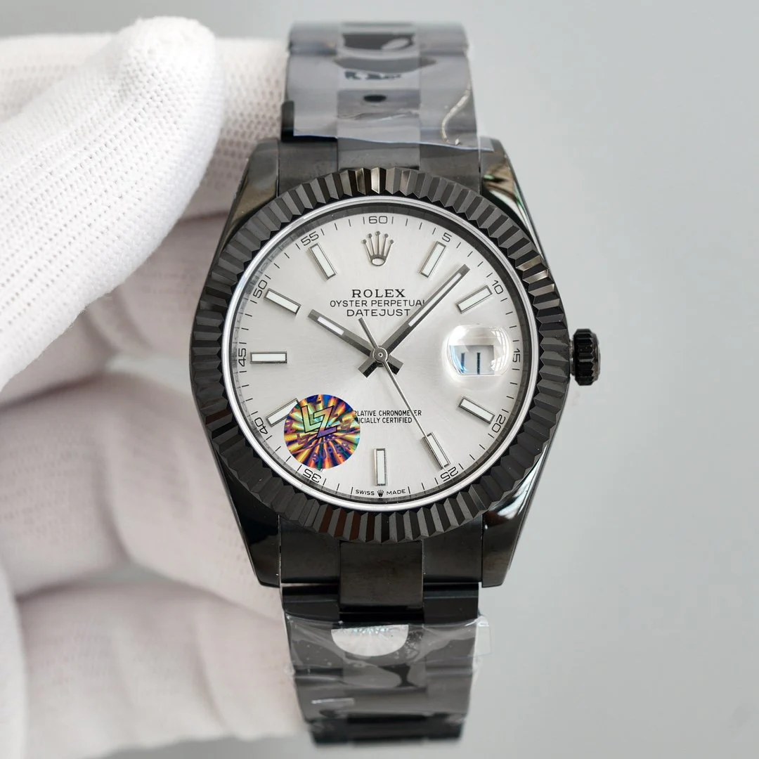 DATEJUST 41MM CUSTOM BLACK PVD WHITE DIAL