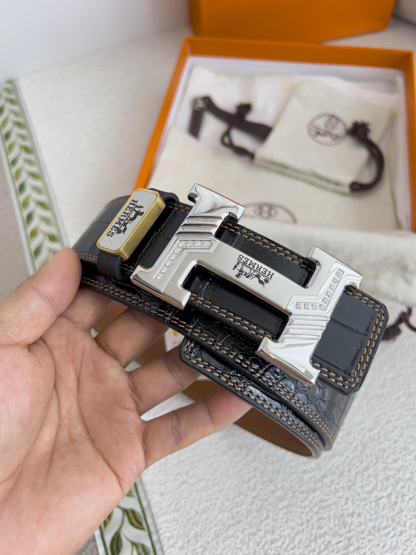 Hermes Men Belt Width 3.8cm