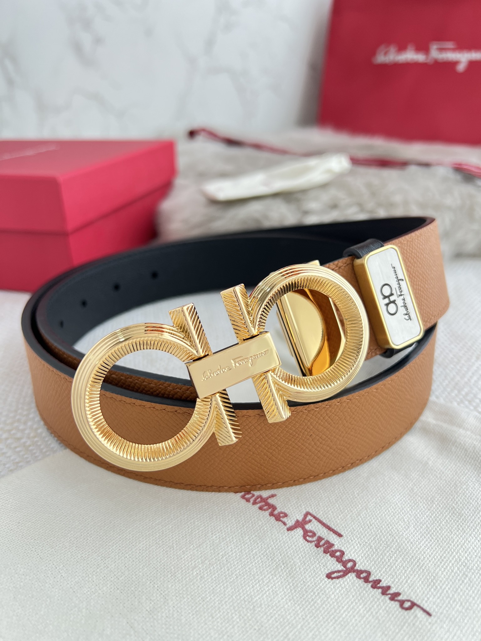 Ferragamo Men Belt Width 3.5cm