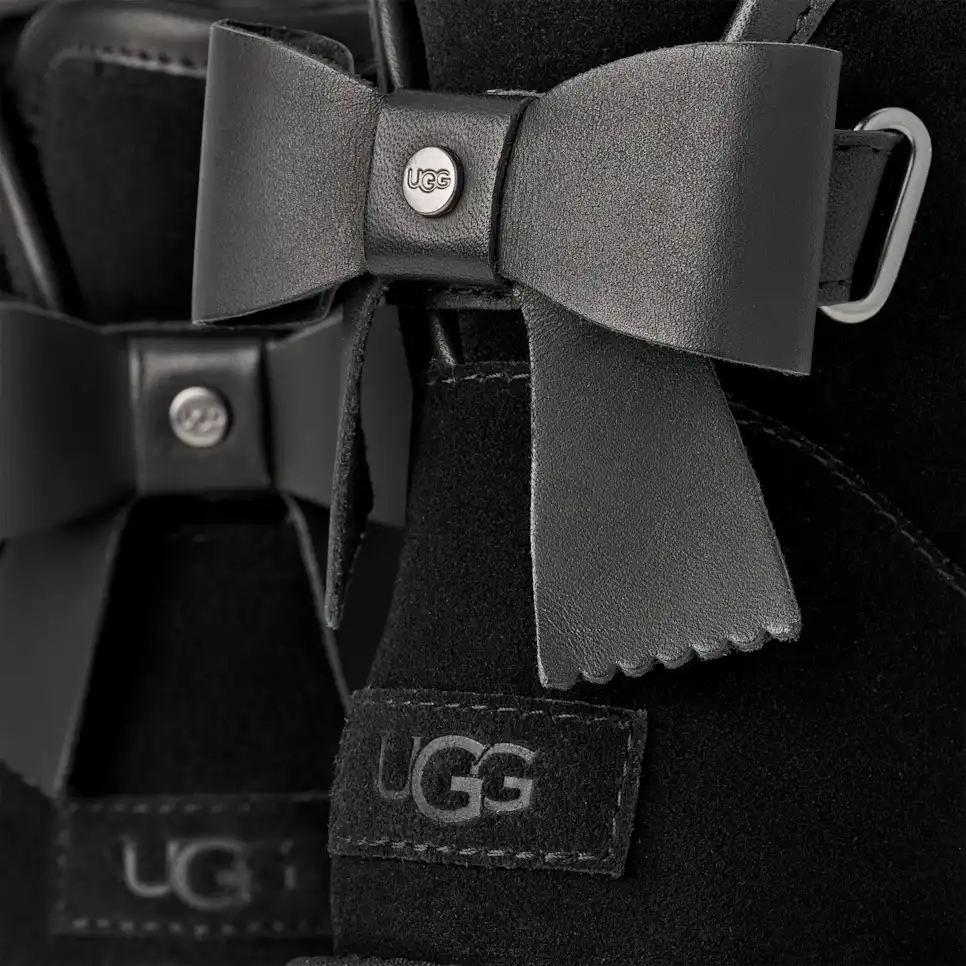 UGG Women's Ultra Mini Bailey Leather Bow