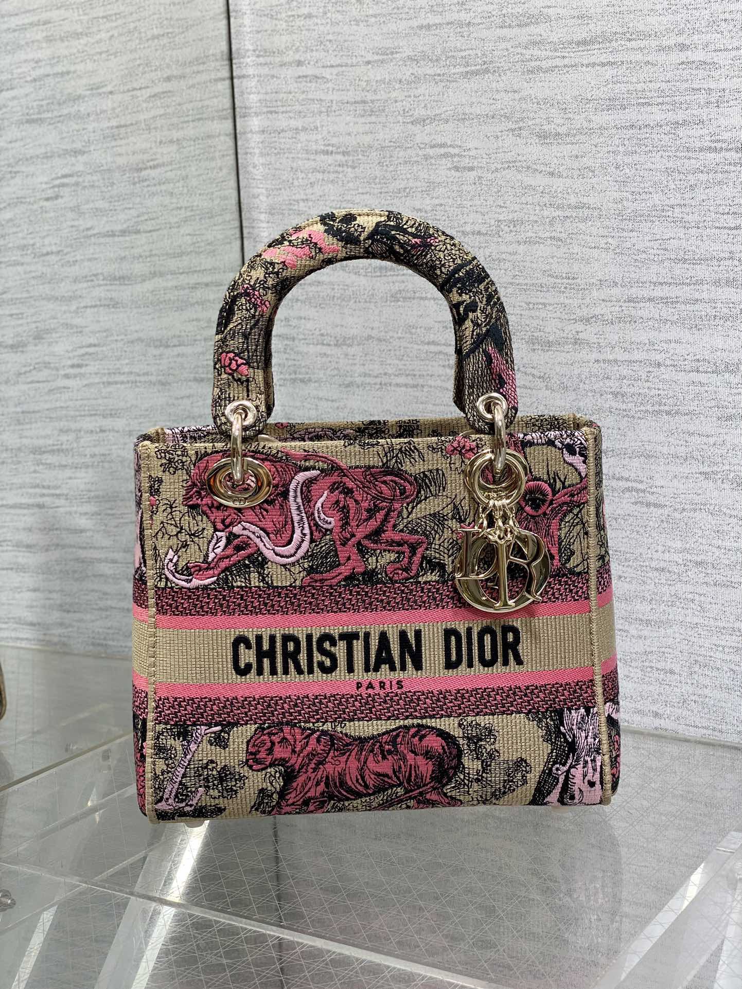 Dior Lady D-Lite Women Shoulder Bags Size 24*11*20cm