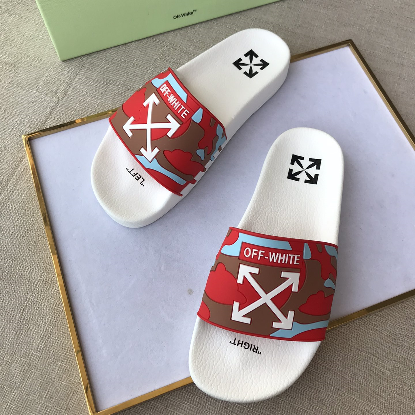 OFF White Mens Women Sandals Gr. 36-46