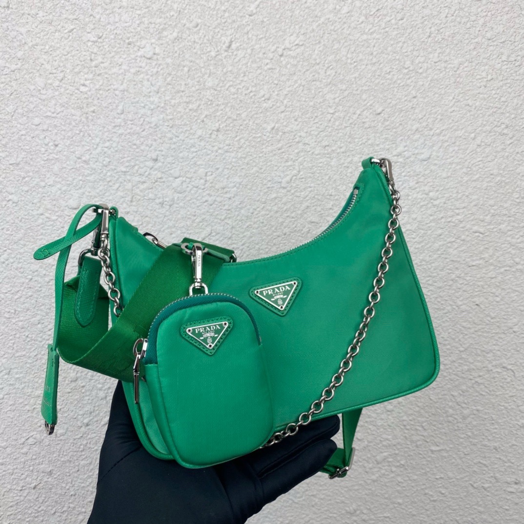 Prada 1BH204 Redition 2005 Women Bags Canvas 22*12*6cm