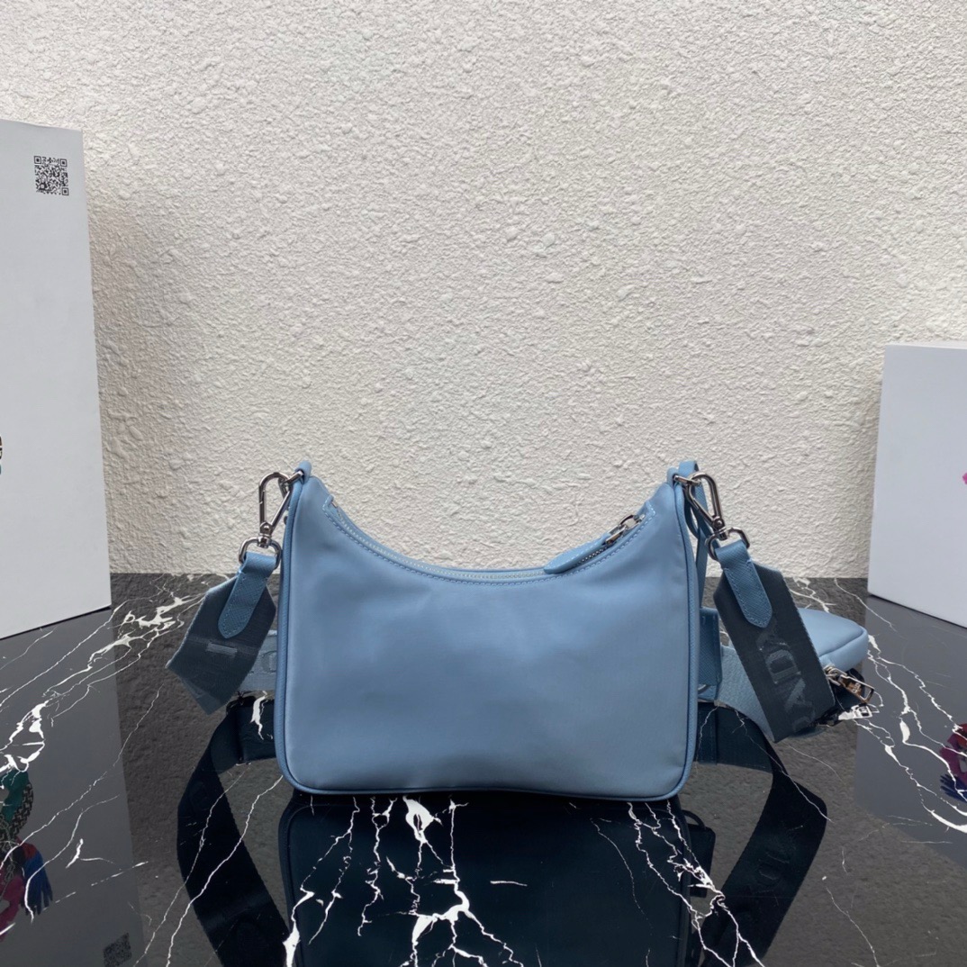 Prada 1BH204 Redition 2005 Women Bags Canvas 22*12*6cm