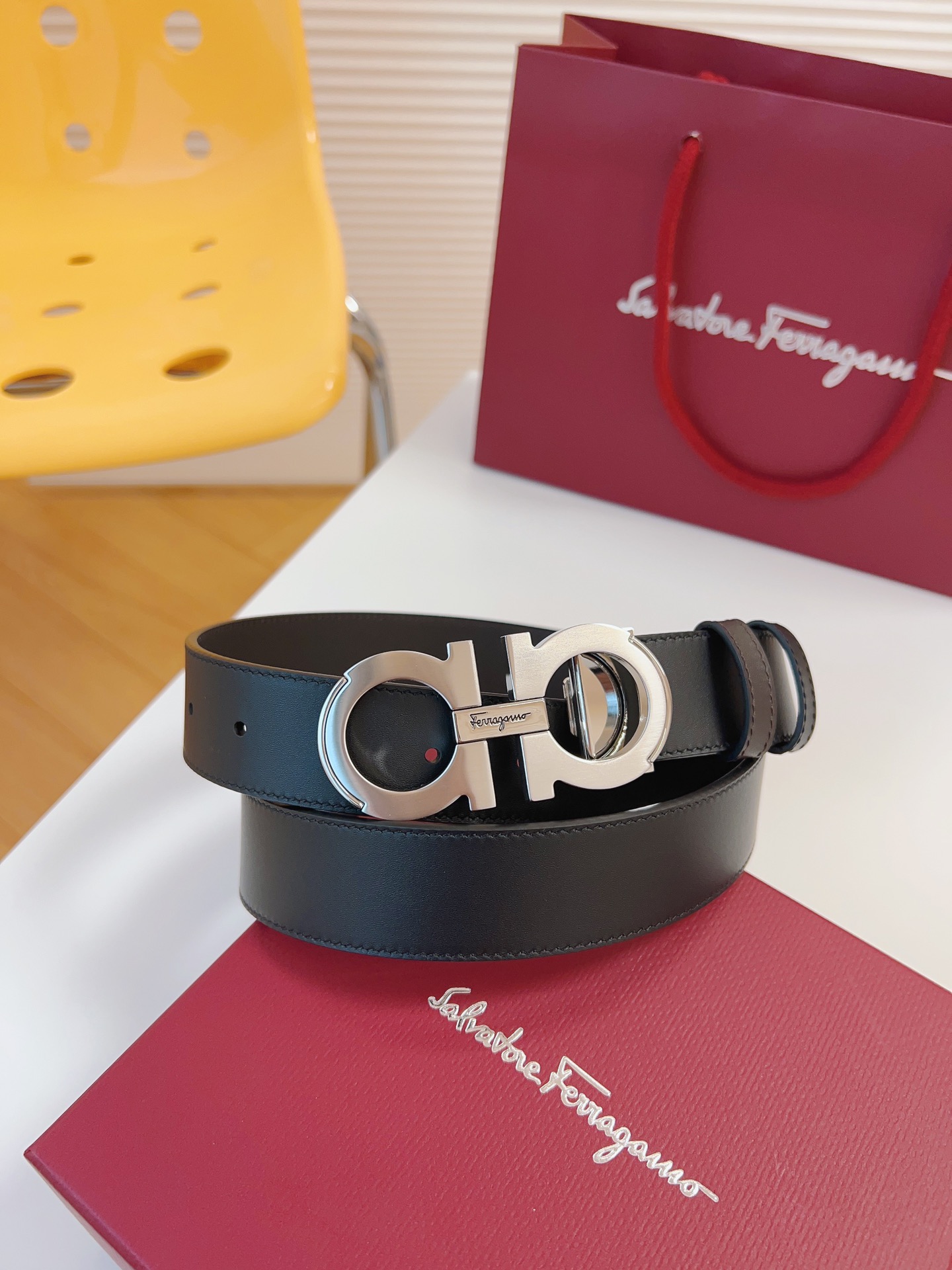 Ferragamo Men Belt Width 3.5cm