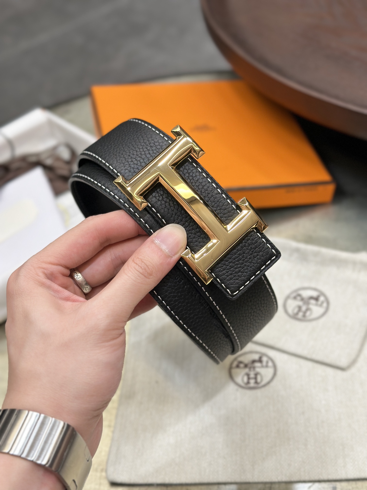 Hermes Men Belt Width 3.8cm