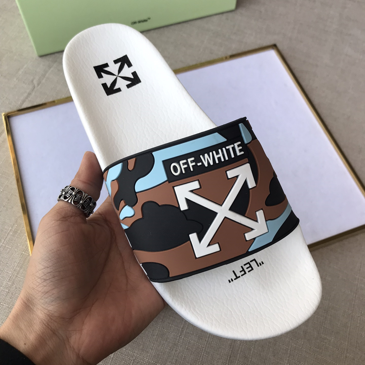 OFF White Mens Women Sandals Gr. 36-46