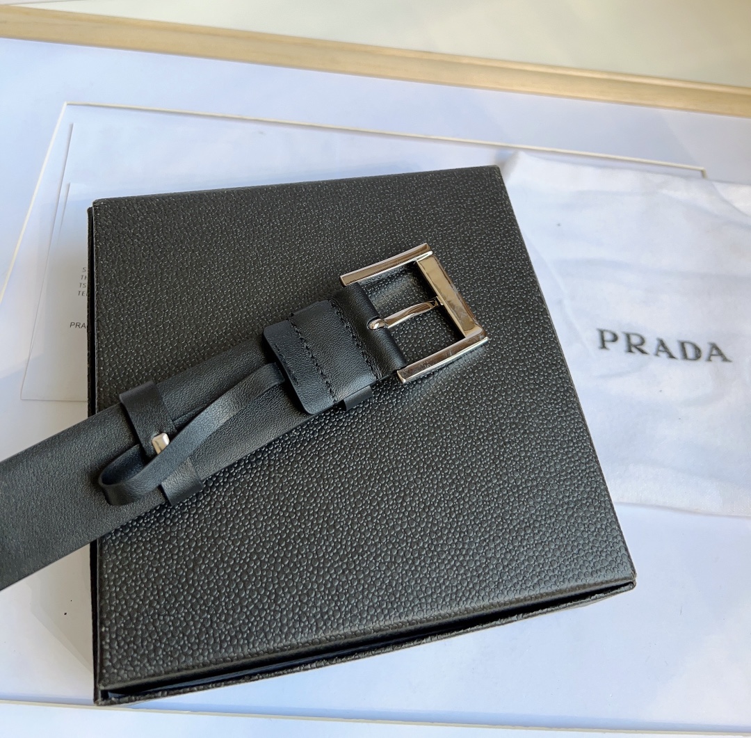 Prada Men Belt Width 3.5cm