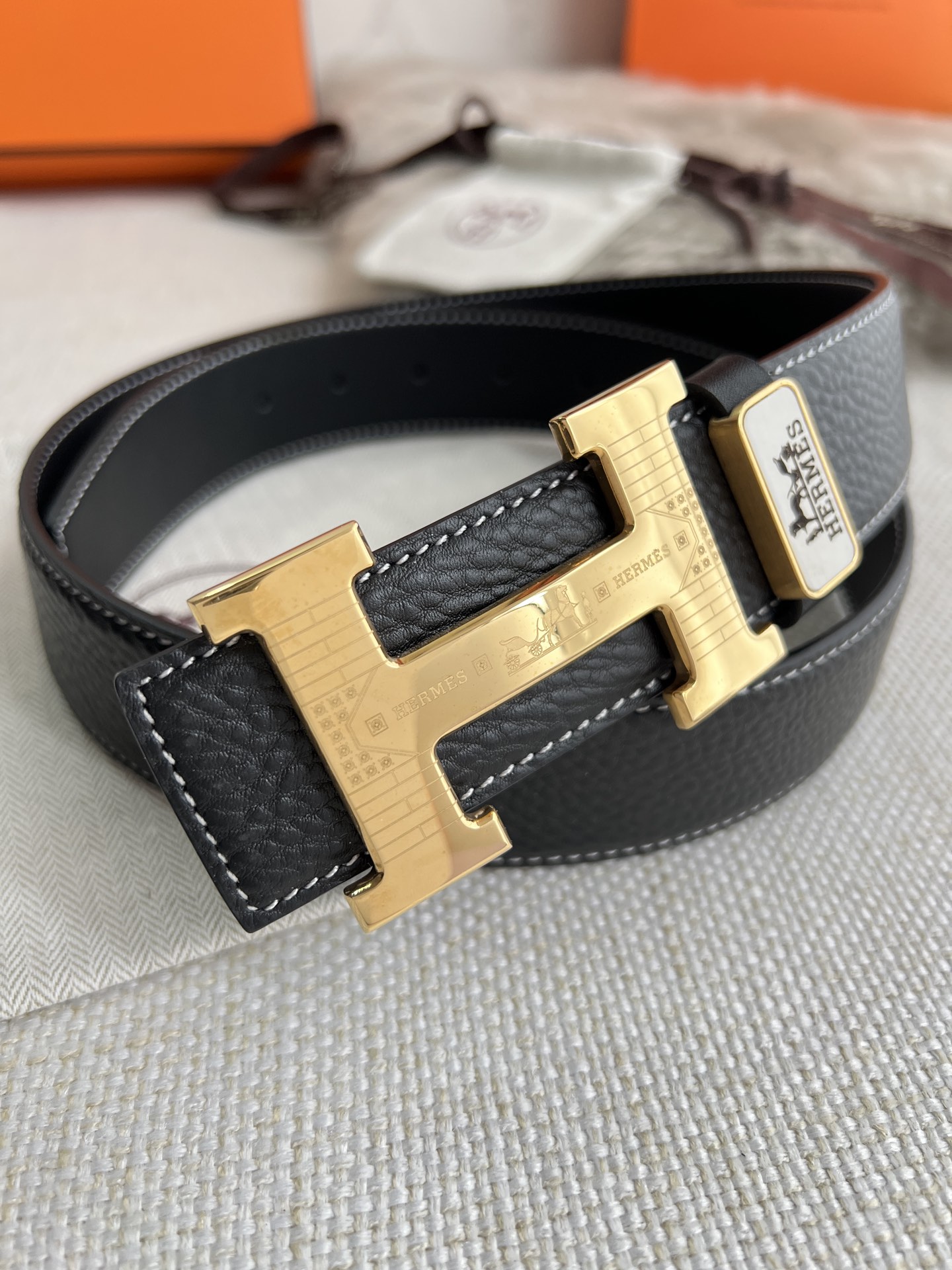 Hermes Men Belt Width 3.8cm