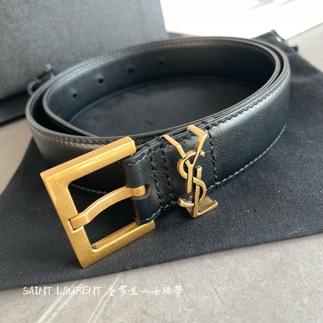 YSL Women Belt Width 3cm