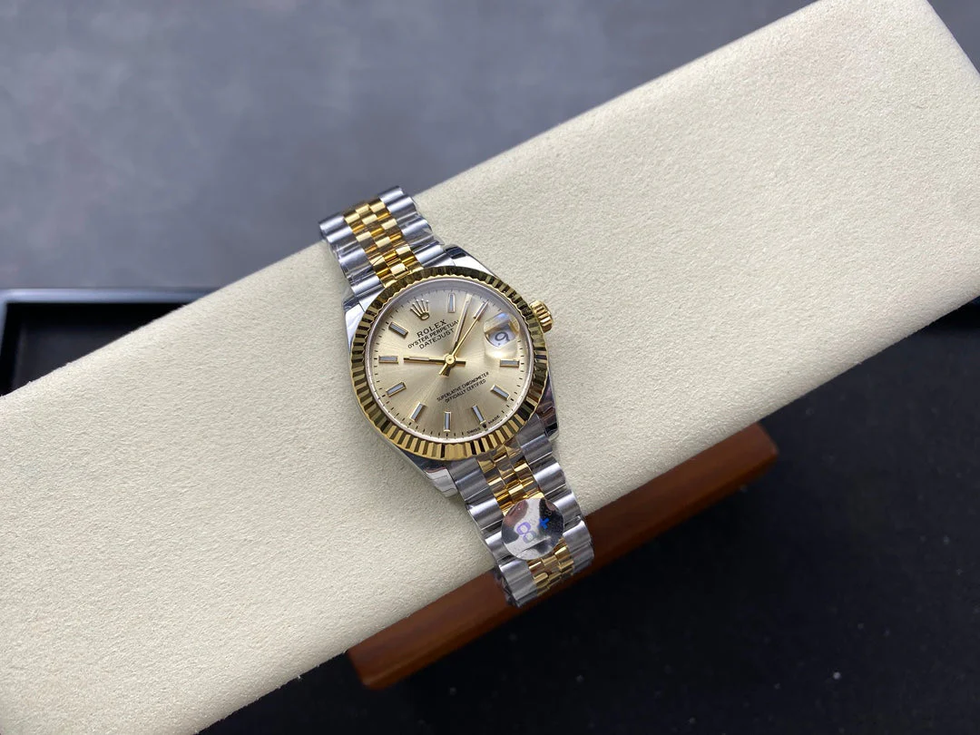 Datejust 31mm Yellow Gold Steel Champagne Dial