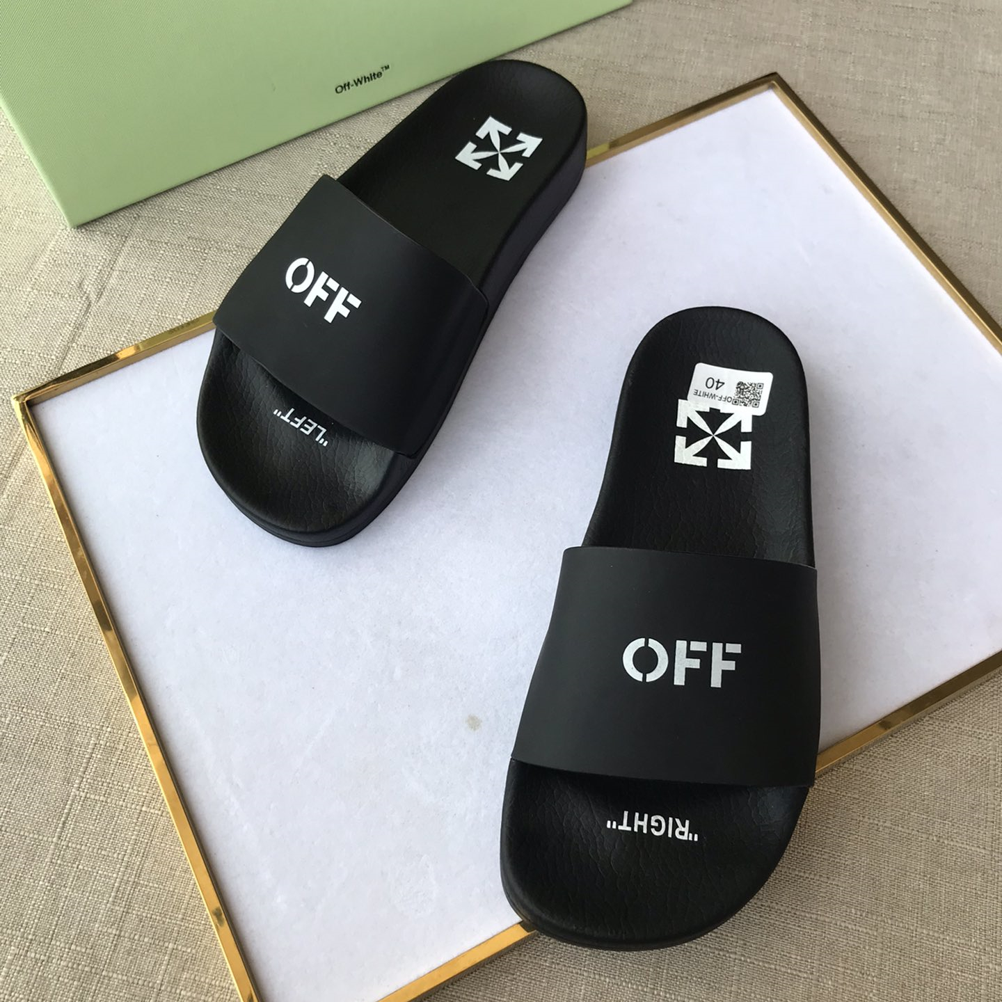 OFF White Mens Women Sandals Gr. 36-46