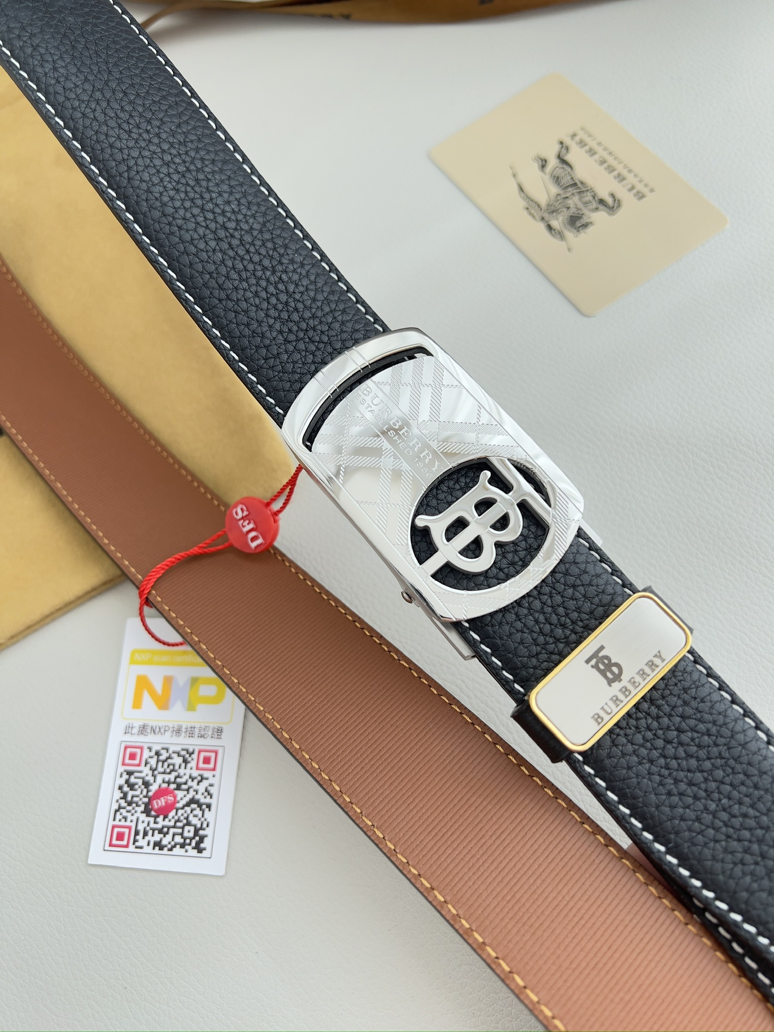 Burberry Men Belt Width 3.5cm