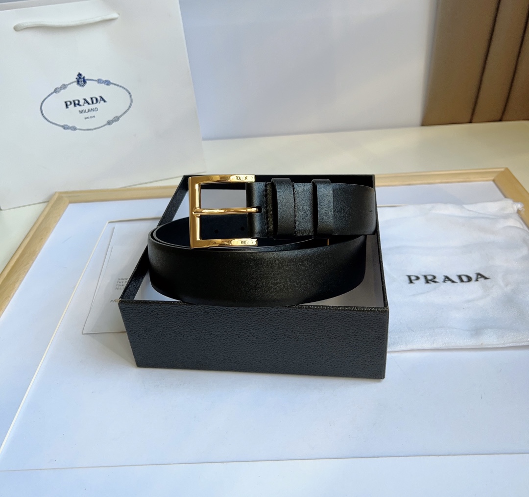 Prada Men Belt Width 3.5cm
