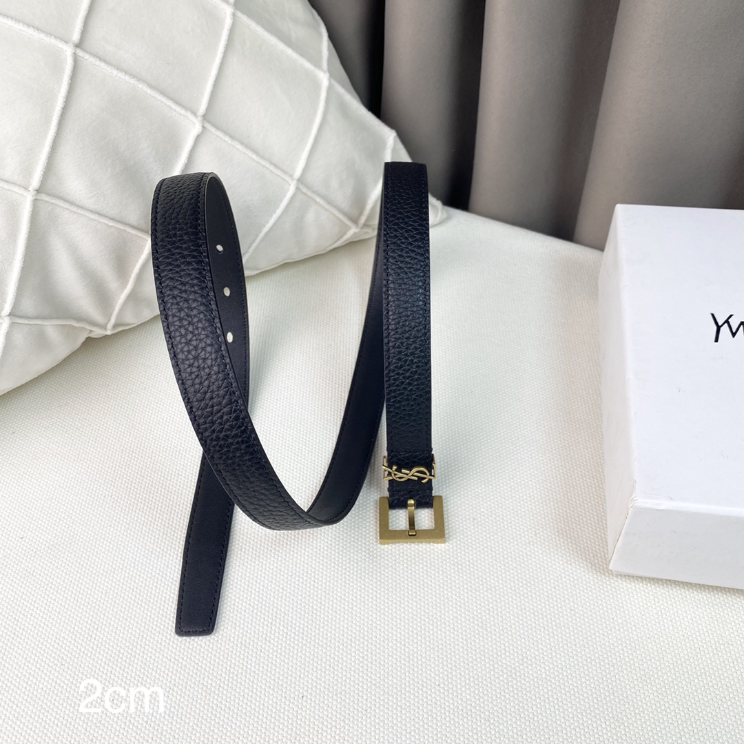 YSL Women Belt Width 2cm