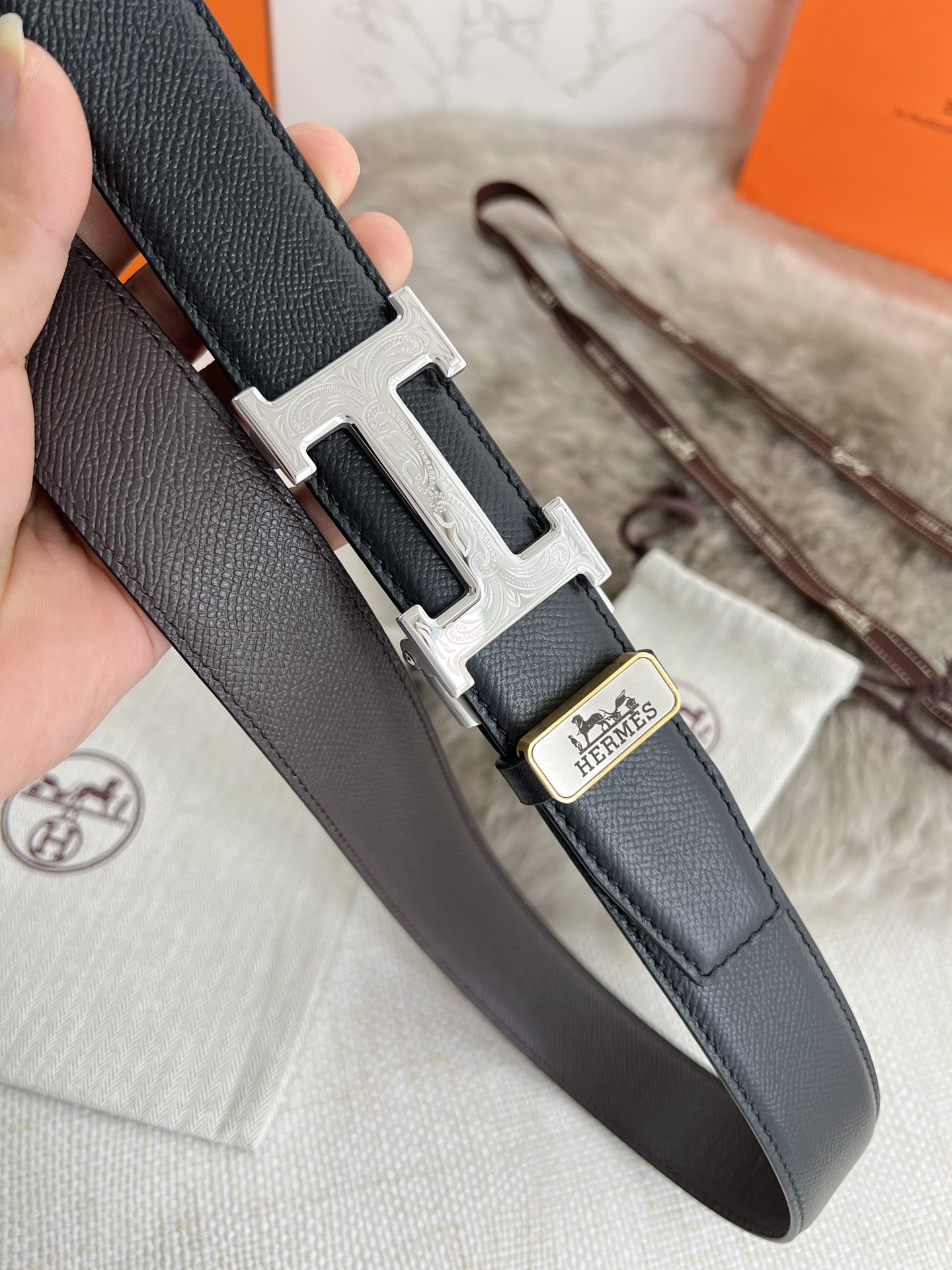 Hermes Men Belt Width 3.5cm