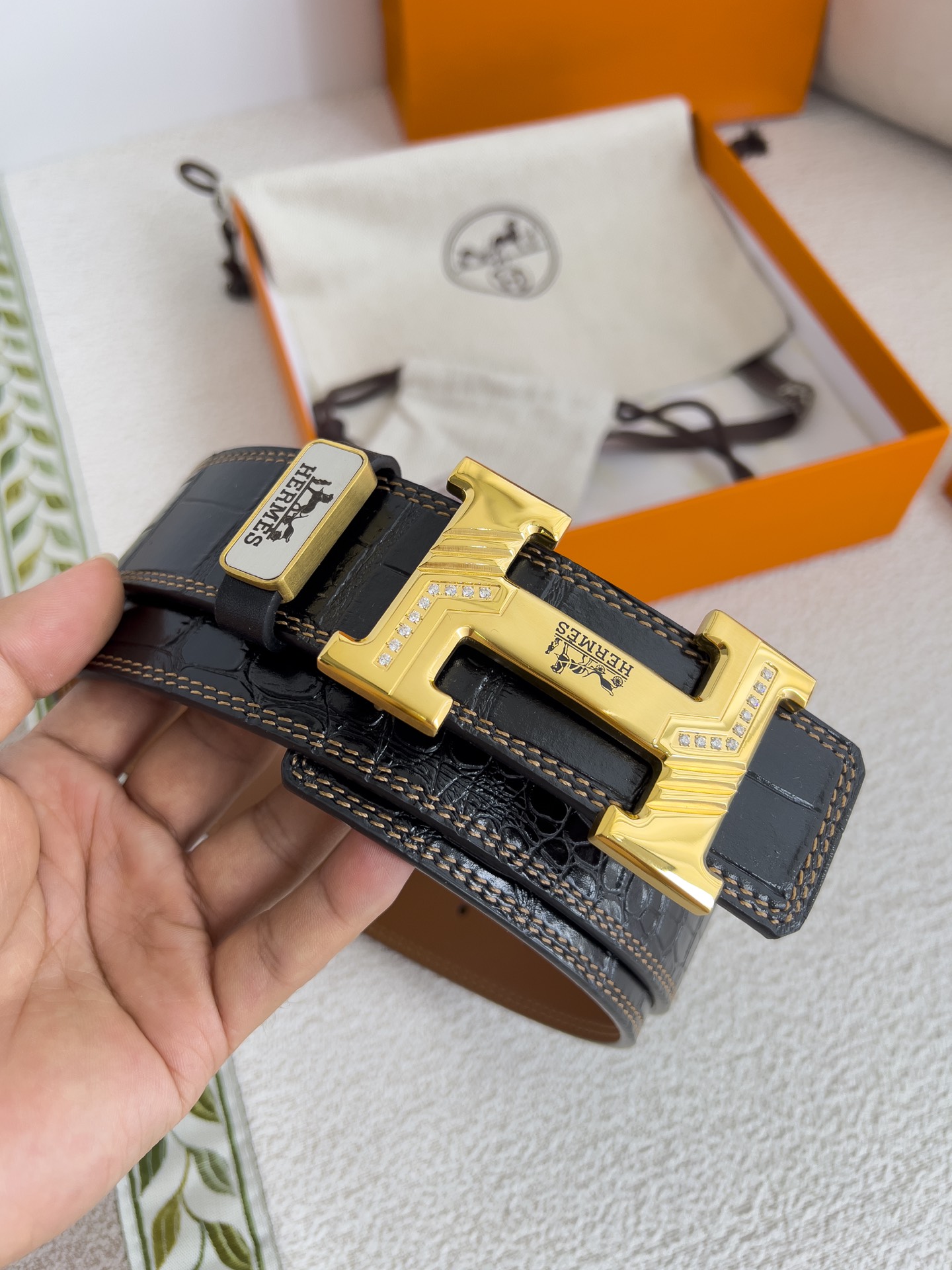 Hermes Men Belt Width 3.8cm