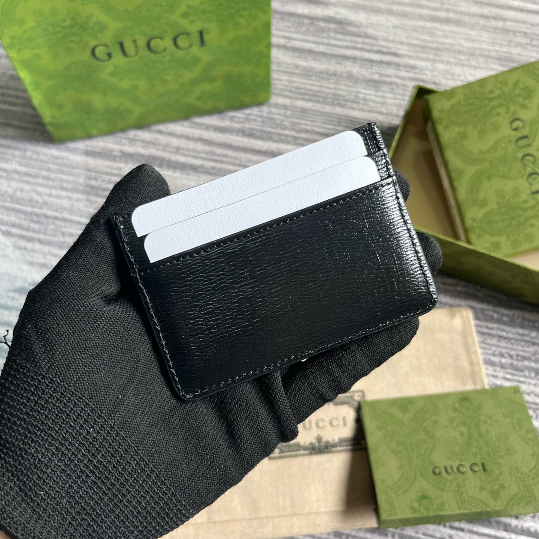 Gucci Kartenetui Mit Gucci Schriftzug Size 10*7cm