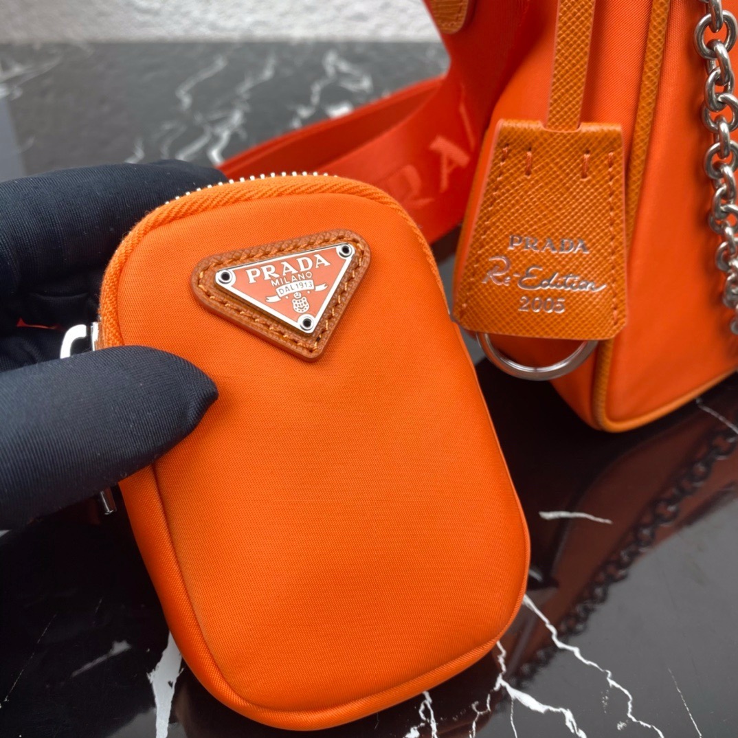 Prada 1BH204 Redition 2005 Women Bags Canvas 22*12*6cm