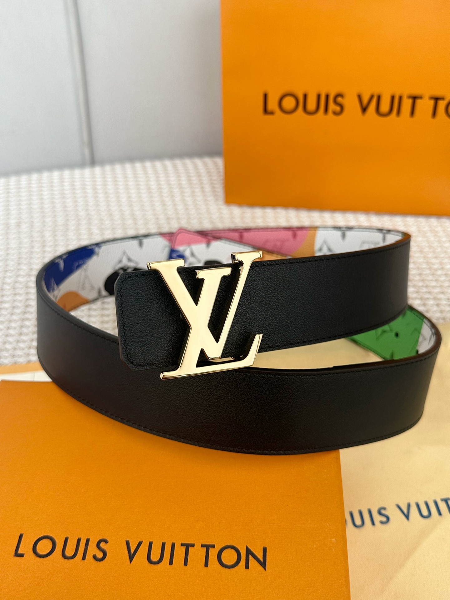 Louis Vuitton Men Belt Width 4cm