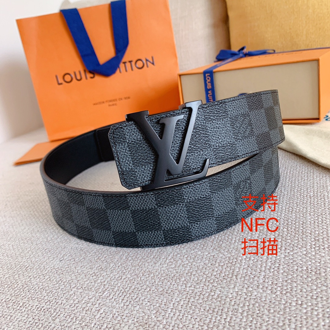Louis Vuitton Men Belt Width 4cm
