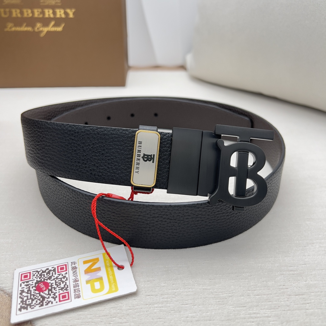 Burberry Men Belt Width 3.5cm
