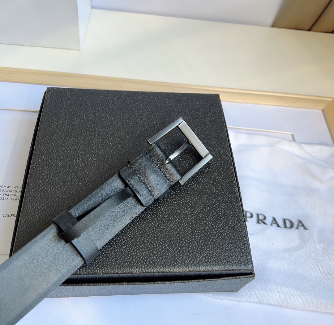 Prada Men Belt Width 3.5cm