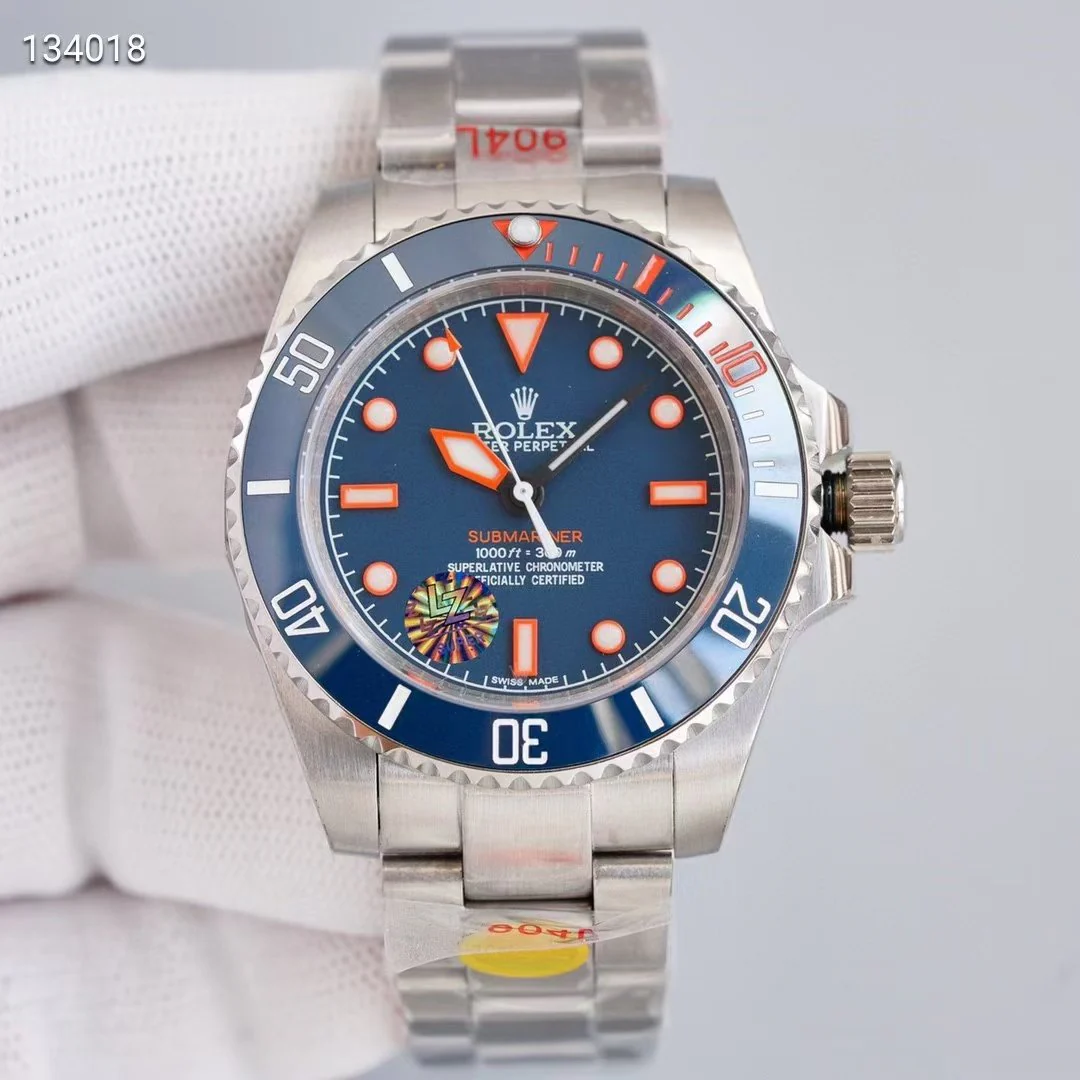 SUBMARINER DATE CUSTOM BLUE RED BEZEL